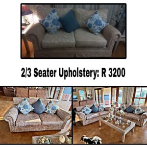 2 or 3 Seater Upholstery
